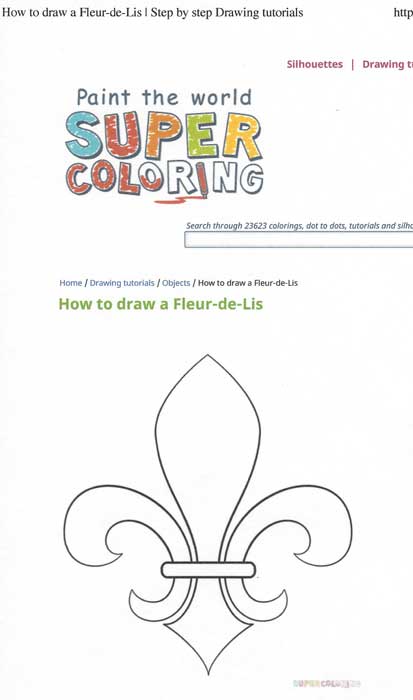 How to Draw a Fleur-de-lys