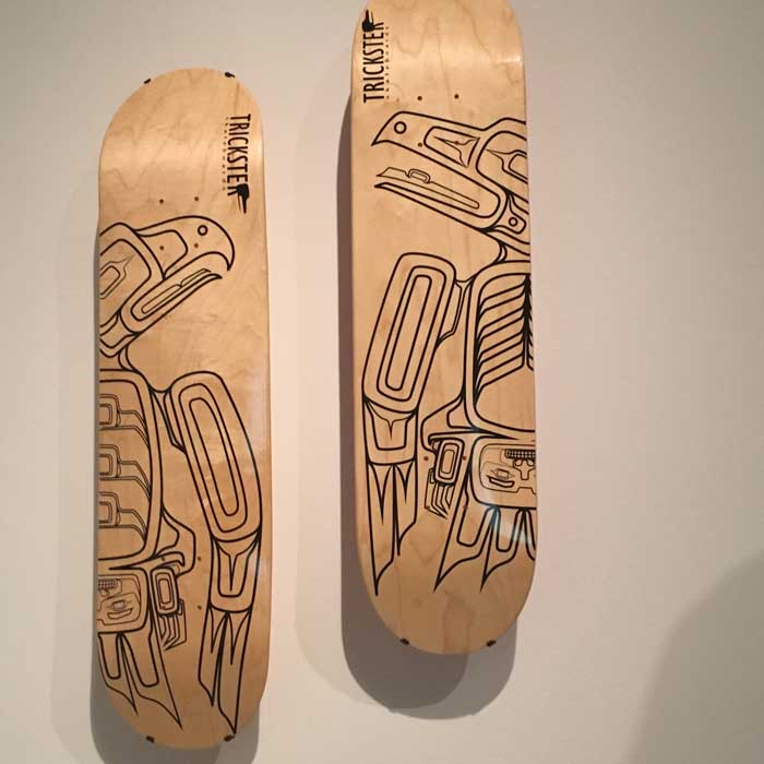 Artist: Rico Lanaat' Worl "Raven and Eagle Skateboard Decks"